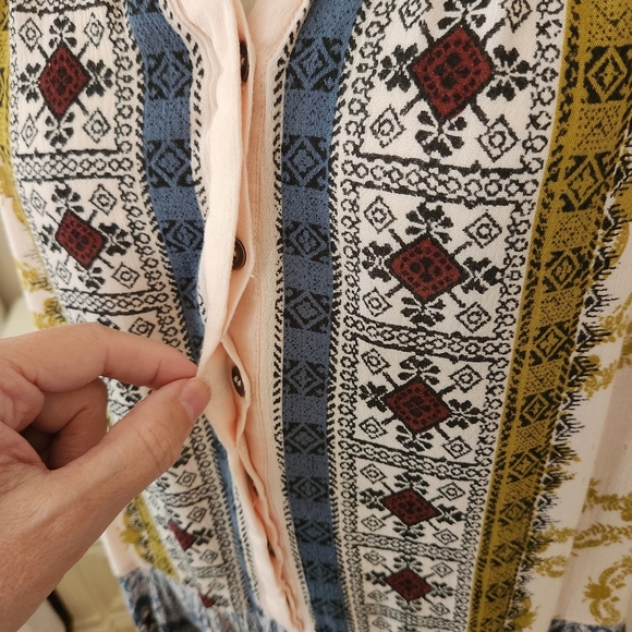 FREE PEOPLE PORTOBELLO ROAD BOHO TUNIC TOP / MINI DRESS RARE - Picture 3 of 8